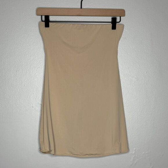 Spanx Womens Bottom Shapewear High Waist Large Nude Half Waist Smoothing Elastic - Picture 2 of 6